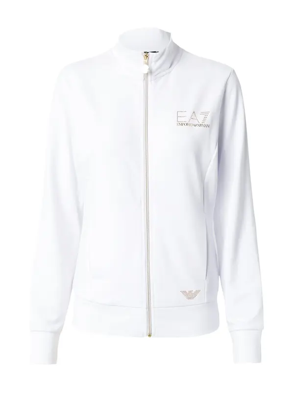 EA7 Emporio Armani EA7 Emporio Armani Gornji dio trenirke  zlatna / bijela