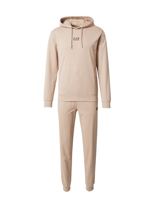 EA7 Emporio Armani EA7 Emporio Armani Jogging komplet  bež / crna