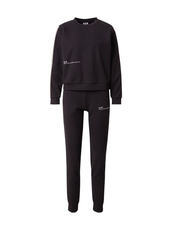 EA7 Emporio Armani EA7 Emporio Armani Jogging komplet 'NATURAL VENTUS7'  bež / crna / bijela