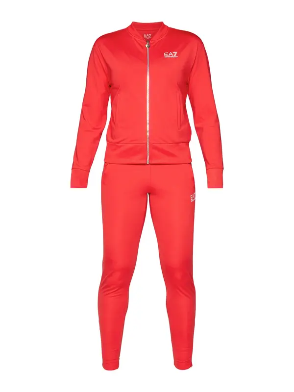 EA7 Emporio Armani EA7 Emporio Armani Jogging komplet  svijetlo crvena / bijela