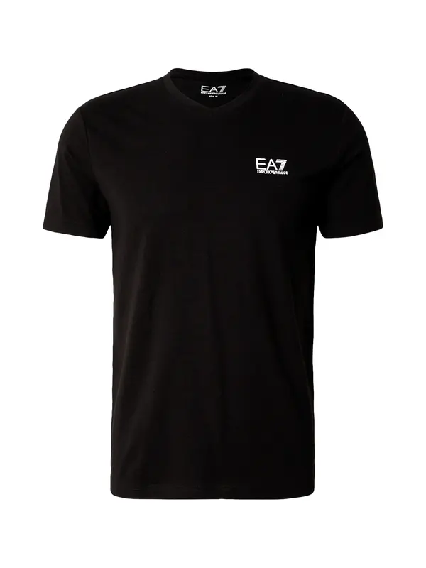 EA7 Emporio Armani EA7 Emporio Armani Majica  crna / bijela