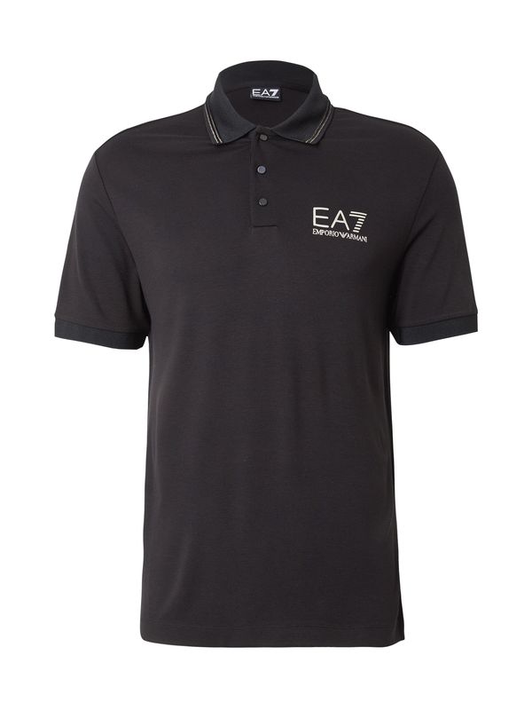 EA7 Emporio Armani EA7 Emporio Armani Majica  crna / srebro