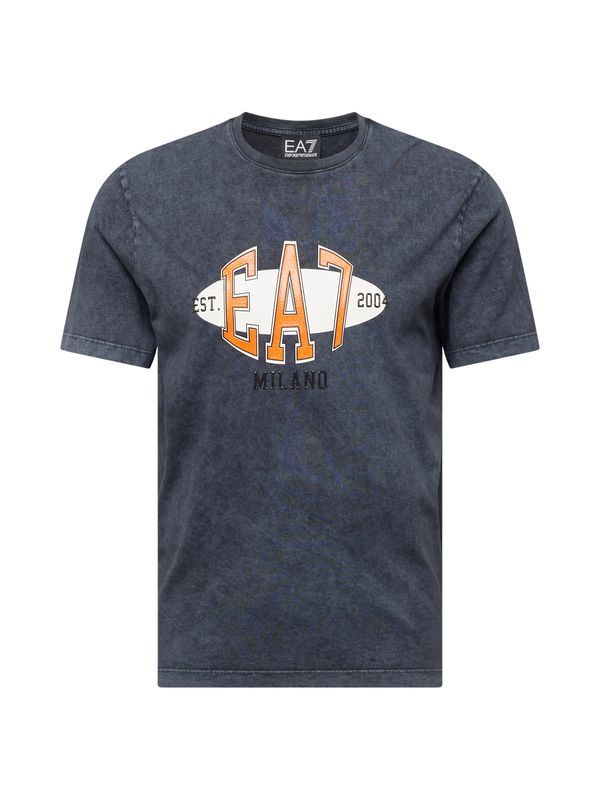 EA7 Emporio Armani EA7 Emporio Armani Majica  crvena / crna / prljavo bijela