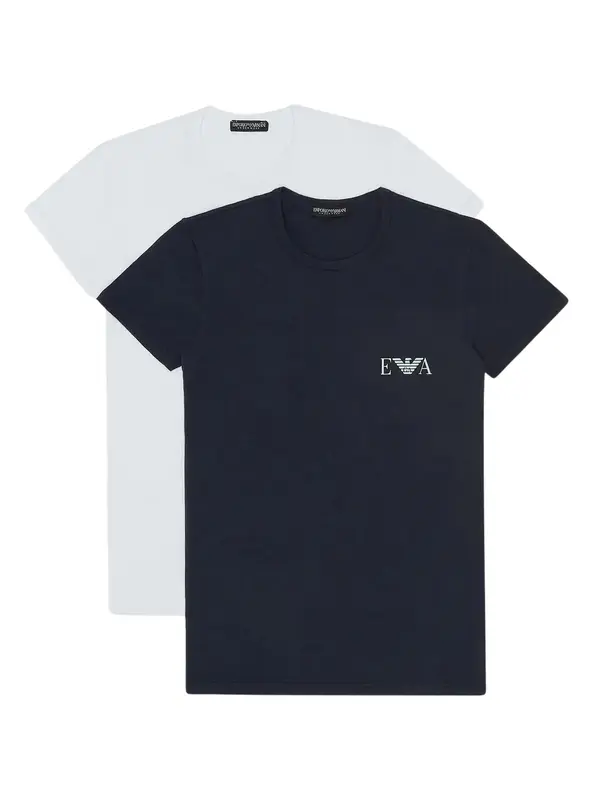 EA7 Emporio Armani EA7 Emporio Armani Majica  mornarsko plava / bijela