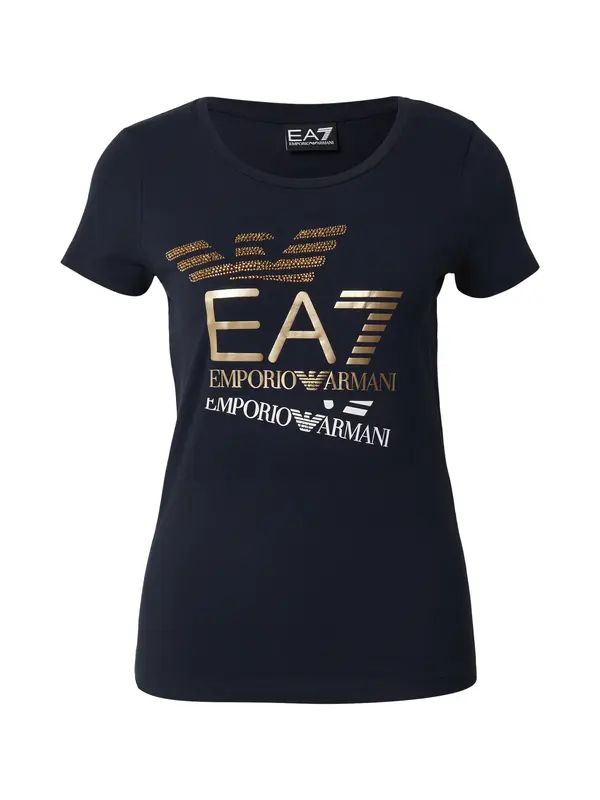 EA7 Emporio Armani EA7 Emporio Armani Majica  mornarsko plava / zlatna