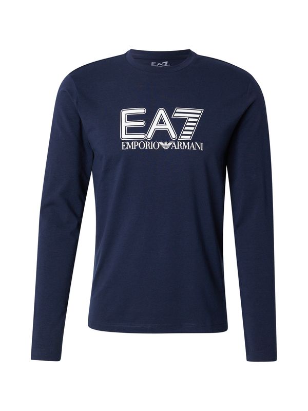 EA7 Emporio Armani EA7 Emporio Armani Majica  plava / bijela