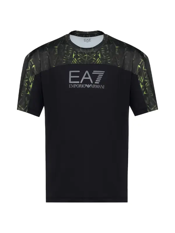 EA7 Emporio Armani EA7 Emporio Armani Majica  zelena / crna