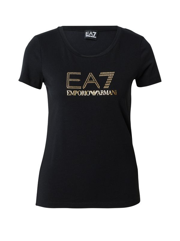 EA7 Emporio Armani EA7 Emporio Armani Majica  zlatna / crna