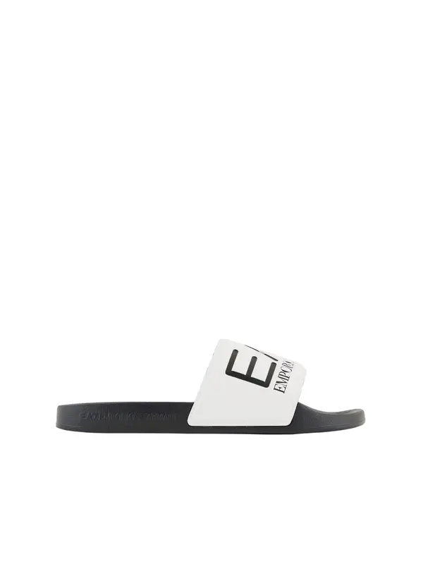 EA7 Emporio Armani EA7 Emporio Armani Natikače s potpeticom  crna / bijela