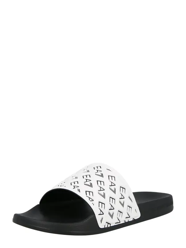 EA7 Emporio Armani EA7 Emporio Armani Natikače s potpeticom  crna / bijela