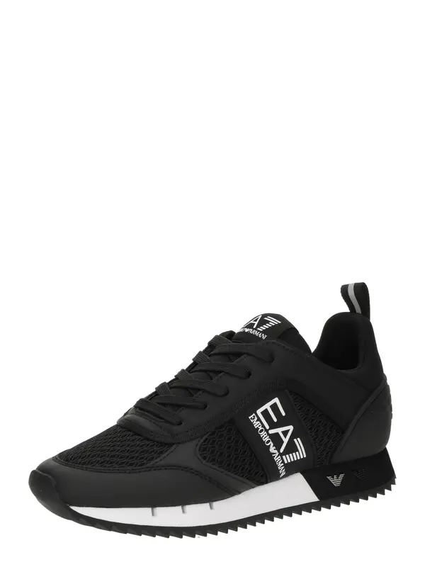 EA7 Emporio Armani EA7 Emporio Armani Niske tenisice 'BLACK WHITE'  crna / bijela