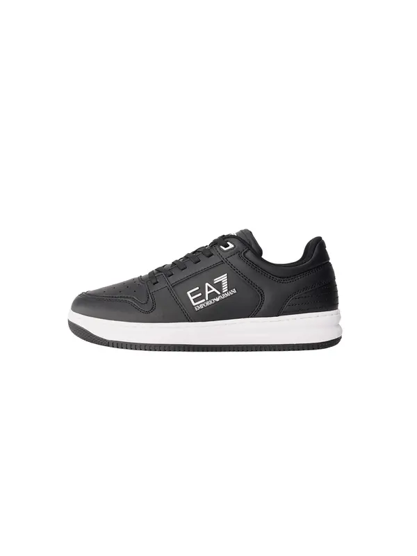 EA7 Emporio Armani EA7 Emporio Armani Niske tenisice 'SLASHER'  crna / bijela