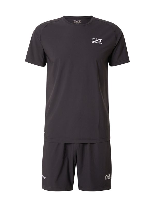 EA7 Emporio Armani EA7 Emporio Armani Odjeća za vježbanje  crna / bijela