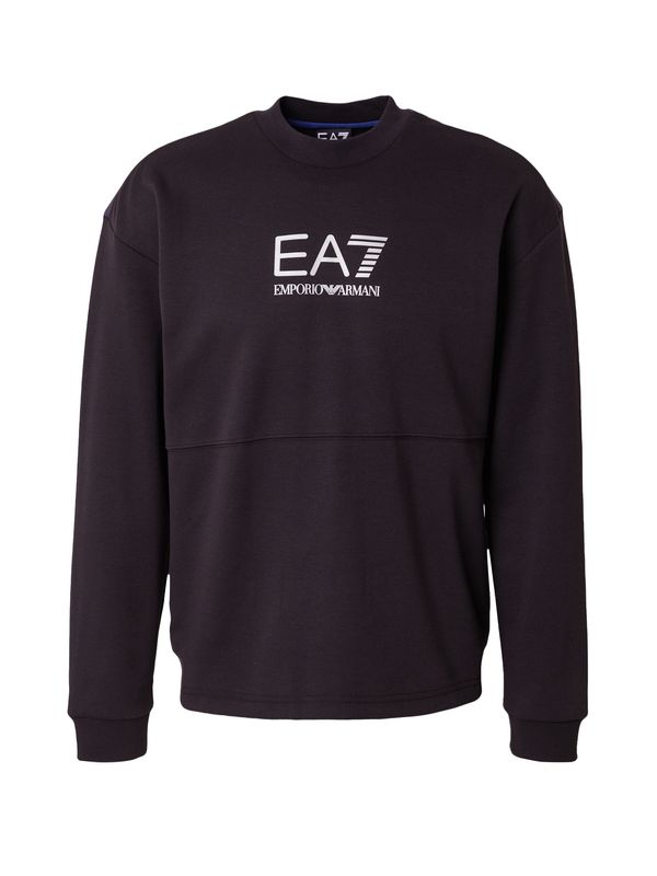 EA7 Emporio Armani EA7 Emporio Armani Sportska sweater majica  crna / bijela