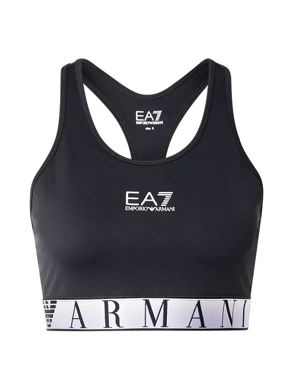 EA7 Emporio Armani EA7 Emporio Armani Sportski grudnjak  crna / bijela