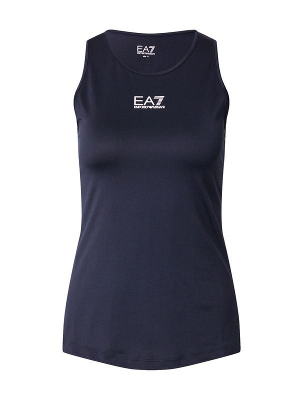 EA7 Emporio Armani EA7 Emporio Armani Sportski top  mornarsko plava / bijela