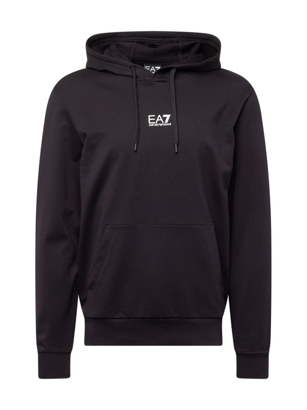 EA7 Emporio Armani EA7 Emporio Armani Sweater majica  crna / bijela