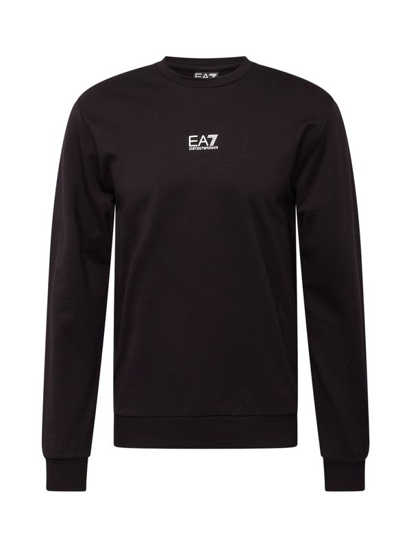 EA7 Emporio Armani EA7 Emporio Armani Sweater majica  crna / bijela
