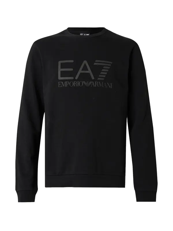 EA7 Emporio Armani EA7 Emporio Armani Sweater majica  siva / crna