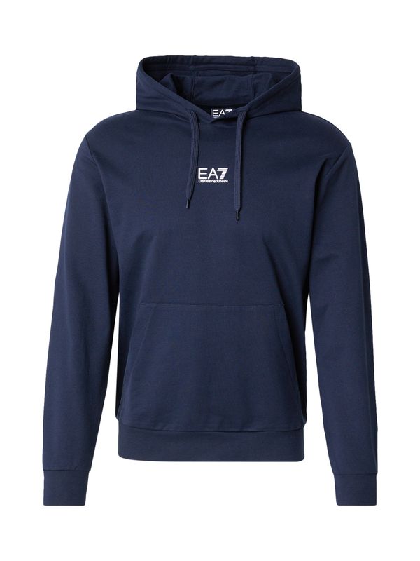 EA7 Emporio Armani EA7 Emporio Armani Sweater majica  tamno plava / bijela