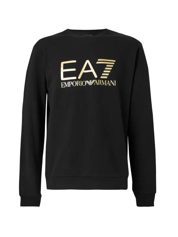 EA7 Emporio Armani EA7 Emporio Armani Sweater majica  zlatna / crna