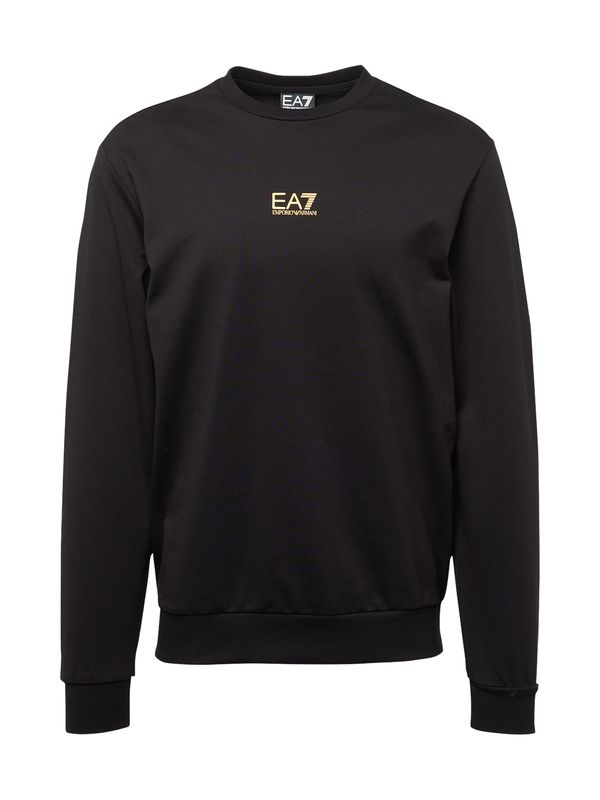 EA7 Emporio Armani EA7 Emporio Armani Sweater majica  zlatno žuta / crna
