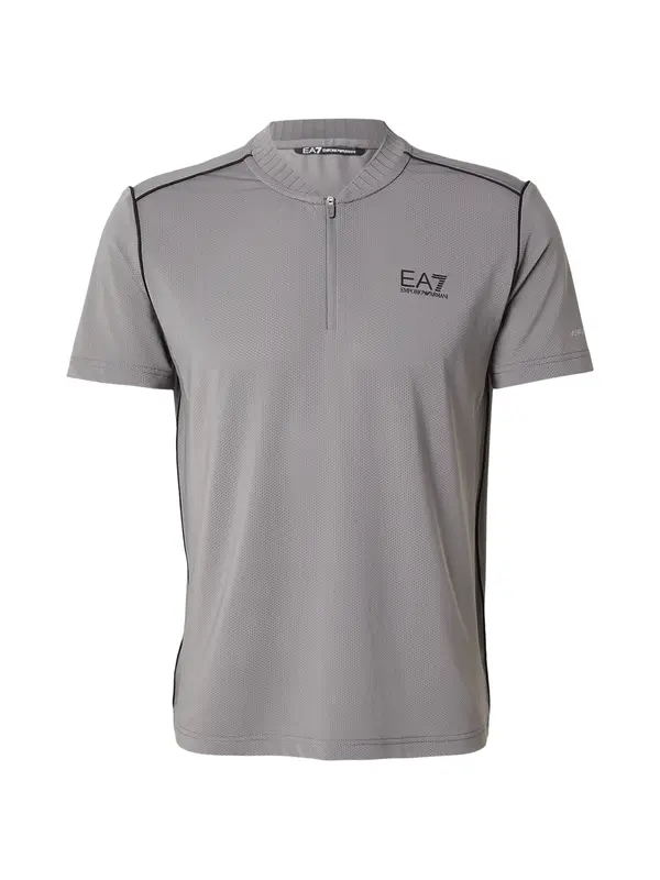 EA7 Emporio Armani EA7 Emporio Armani Tehnička sportska majica  bež siva / crna
