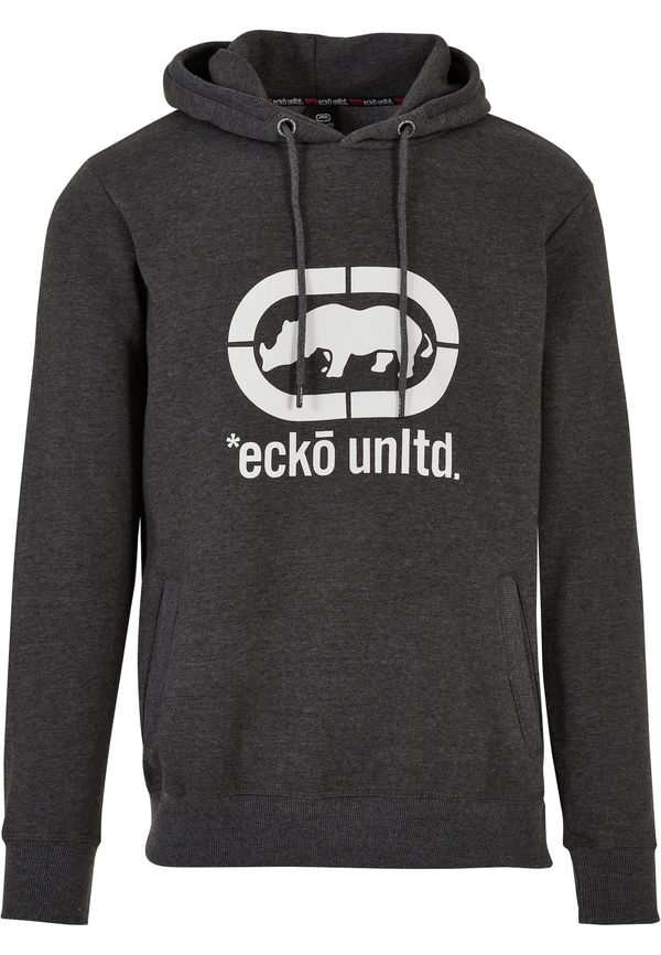 Ecko Unlimited Ecko Unlimited Sweater majica 'Base'  tamo siva / bijela