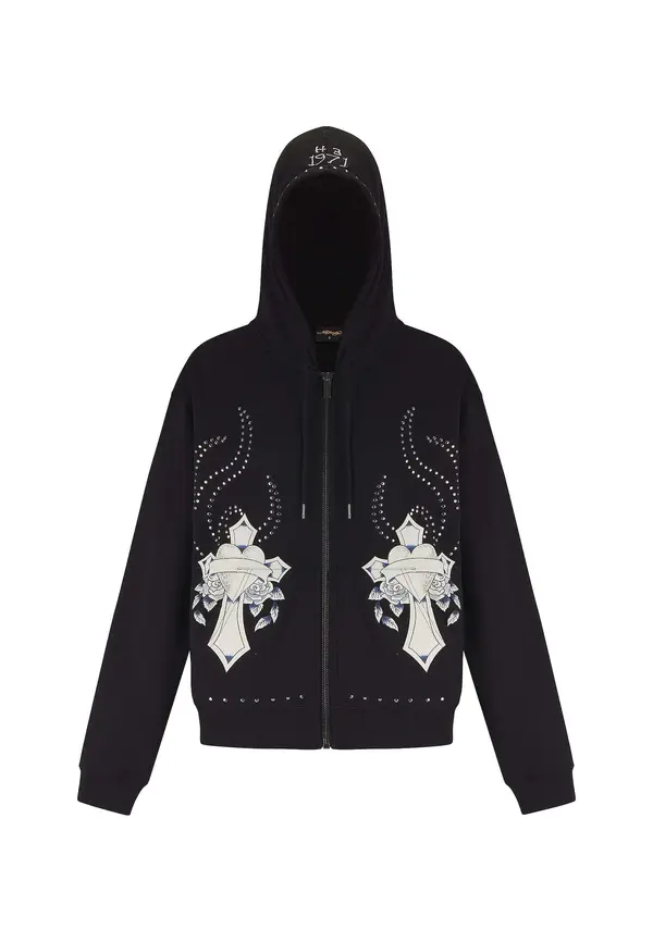 Ed Hardy Ed Hardy Gornji dio trenirke  crna
