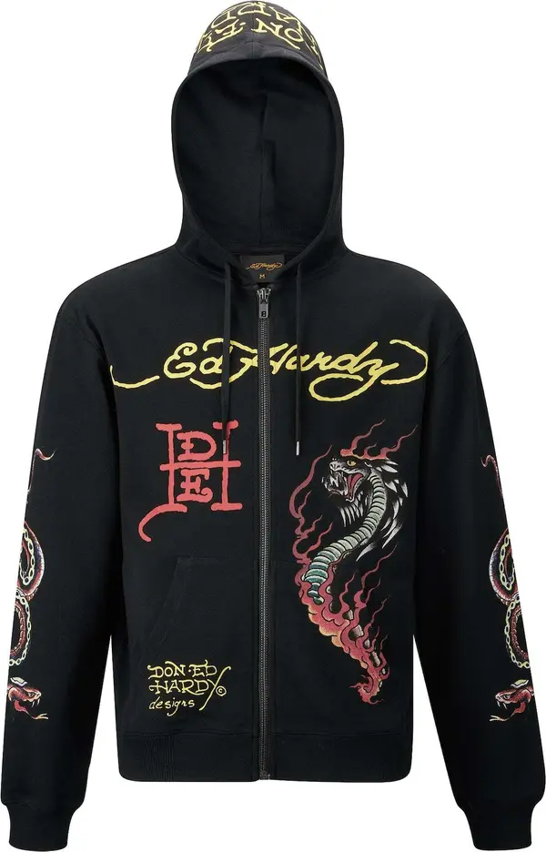 Ed Hardy Ed Hardy Gornji dio trenirke 'Double-Venom'  žuta / crvena / crna