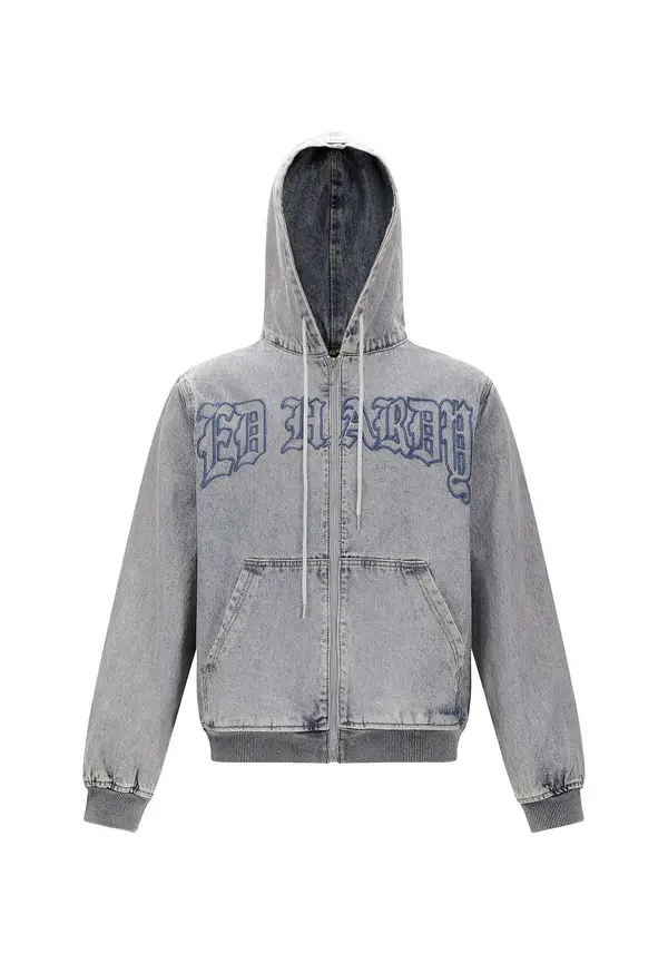 Ed Hardy Ed Hardy Gornji dio trenirke 'Flaming'  plavi traper