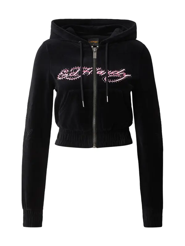 Ed Hardy Ed Hardy Gornji dio trenirke 'Liebe und Dornen'  roza / crna