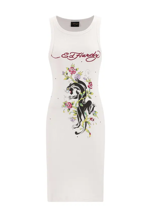 Ed Hardy Ed Hardy Haljina za ured  miks boja / bijela