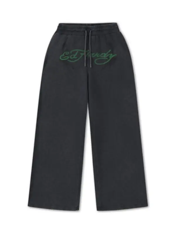 Ed Hardy Ed Hardy Hlače '1971'  antracit siva / zelena