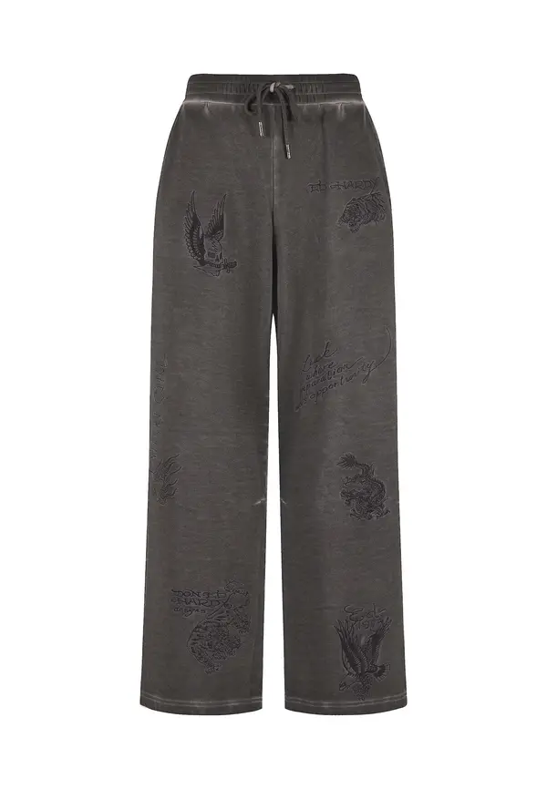Ed Hardy Ed Hardy Hlače  antracit siva / grafit siva