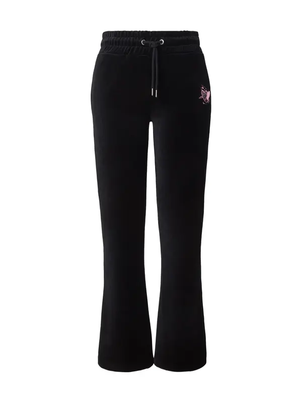 Ed Hardy Ed Hardy Hlače  roza / crna