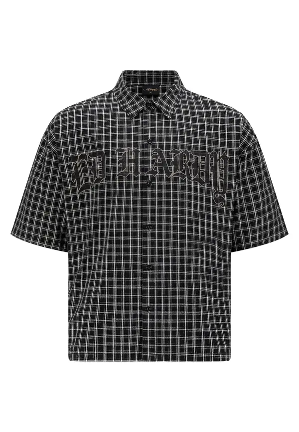 Ed Hardy Ed Hardy Košulja  siva / crna / bijela