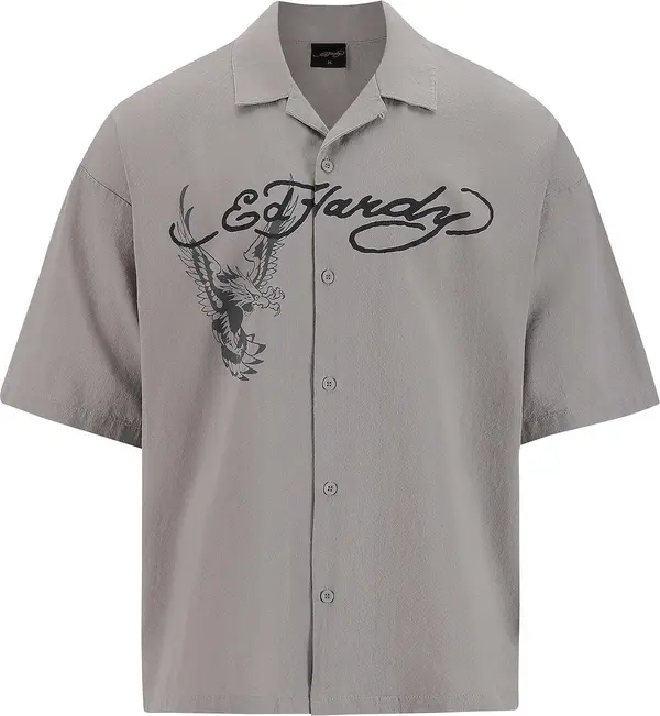 Ed Hardy Ed Hardy Košulja  siva / crna