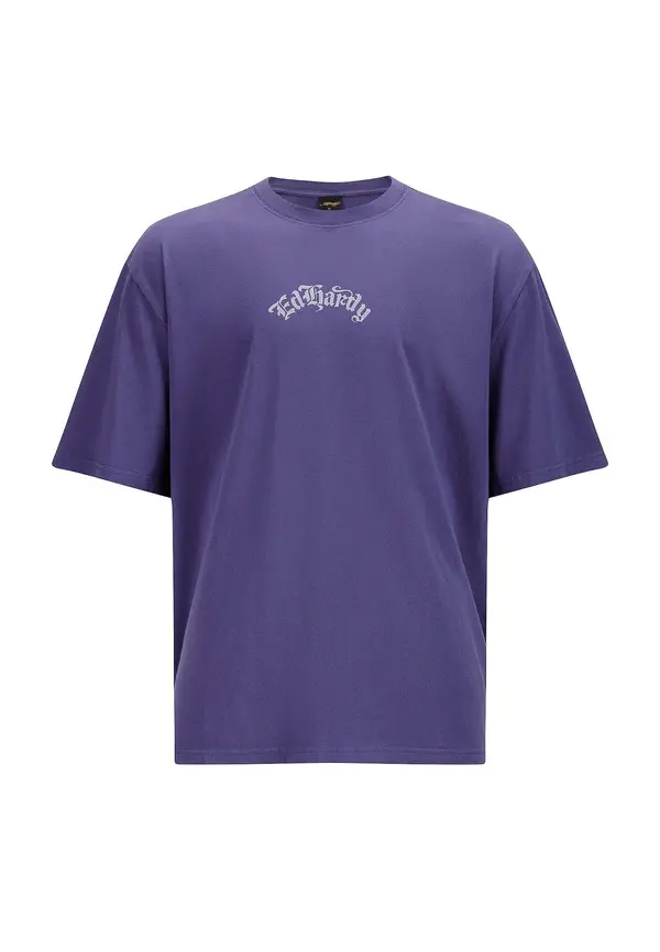 Ed Hardy Ed Hardy Majica  indigo / lila / ljubičasto crvena