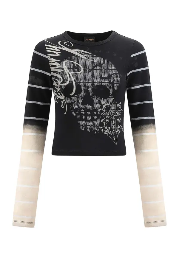 Ed Hardy Ed Hardy Majica 'Spectrum Skull'  crna