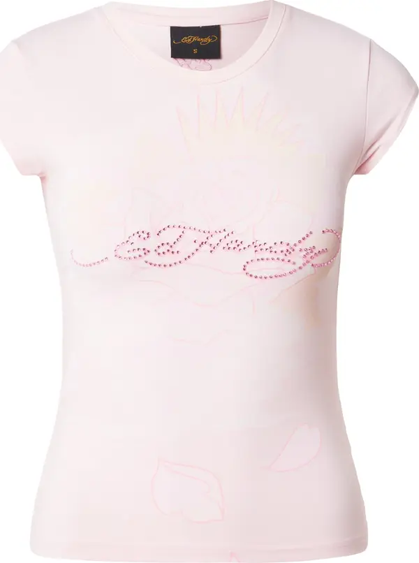 Ed Hardy Ed Hardy Majica  svijetložuta / marelica / rosé / prljavo roza