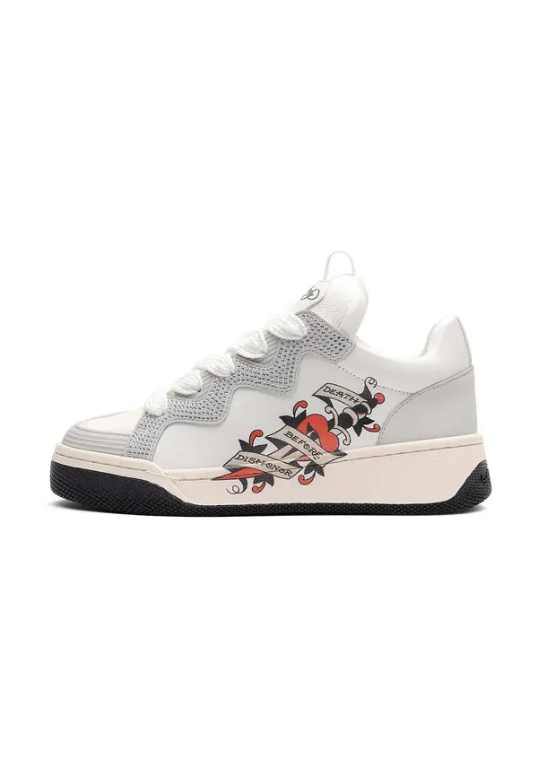 Ed Hardy Ed Hardy Niske tenisice  siva / bijela