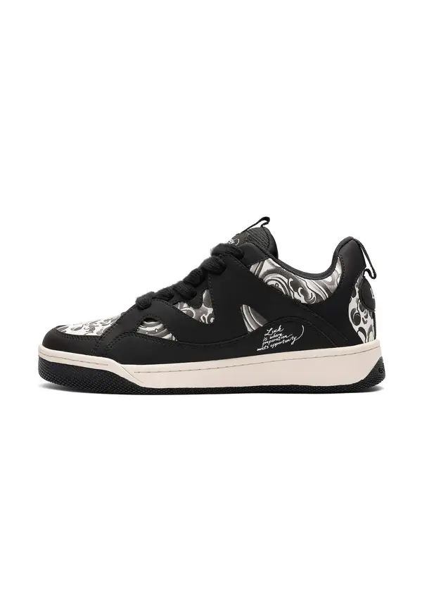 Ed Hardy Ed Hardy Niske tenisice 'Wave Over'  crna / bijela