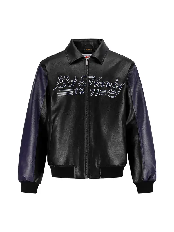Ed Hardy Ed Hardy Prijelazna jakna 'Dead Or Alive'  indigo / crvena / crna / bijela
