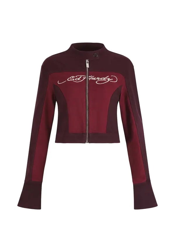 Ed Hardy Ed Hardy Prijelazna jakna  krvavo crvena / burgund