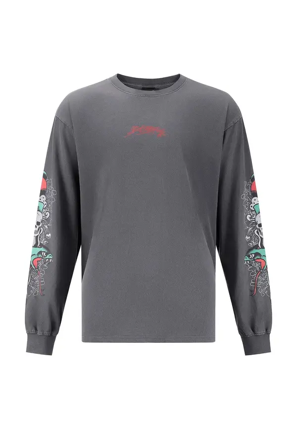 Ed Hardy Ed Hardy Pulover  tamo siva / crvena / crna