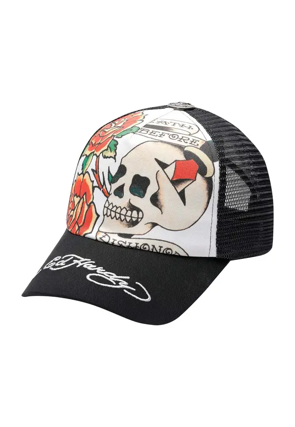 Ed Hardy Ed Hardy Šilterica 'Before Dishonor'  svijetlobež / ciglasto crvena / crna / bijela