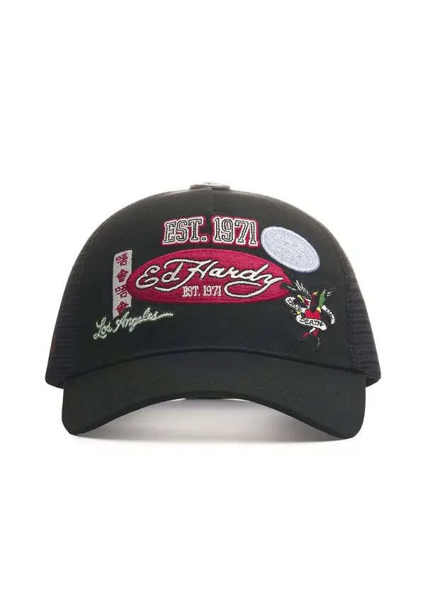 Ed Hardy Ed Hardy Šilterica 'Est 1971 Varsity'  marelica / krvavo crvena / crna