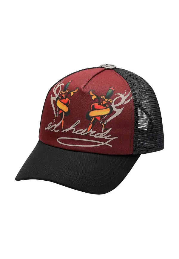 Ed Hardy Ed Hardy Šilterica  sivkasto bež / smaragdno zelena / ciglasto crvena / crna