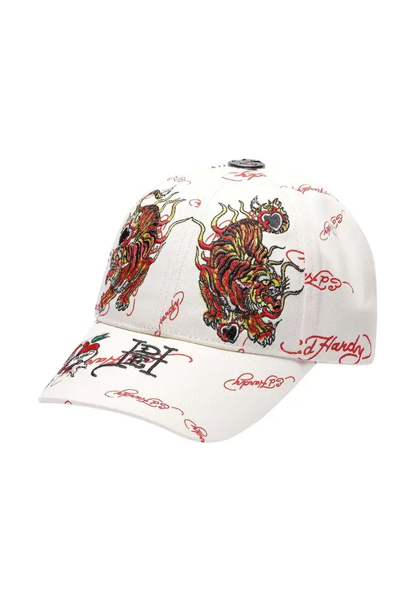 Ed Hardy Ed Hardy Šilterica 'Tiger Flames'  žuta / ciglasto crvena / crvena / bijela